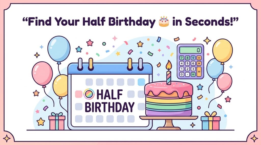 Half Birthday Calculator
