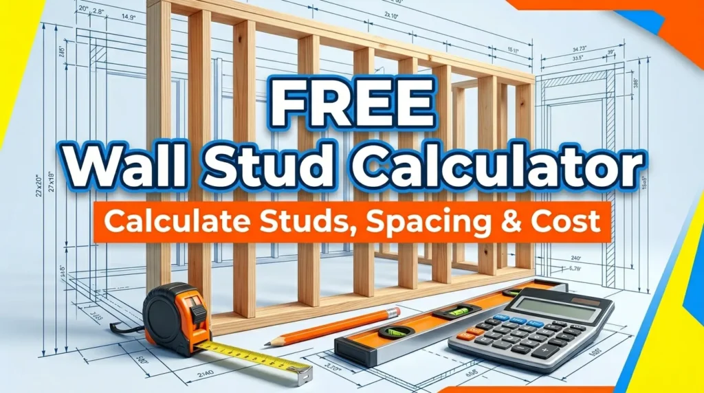 Building a wall frame requires accurate measurements and correct stud spacing. A wall stud calculator helps builders, contractors, and DIY homeowners quickly determine how many studs are needed for a wall. Instead of manually calculating framing lumber, a stud wall calculator or framing calculator can estimate stud counts, spacing, materials, and even the total cost.
