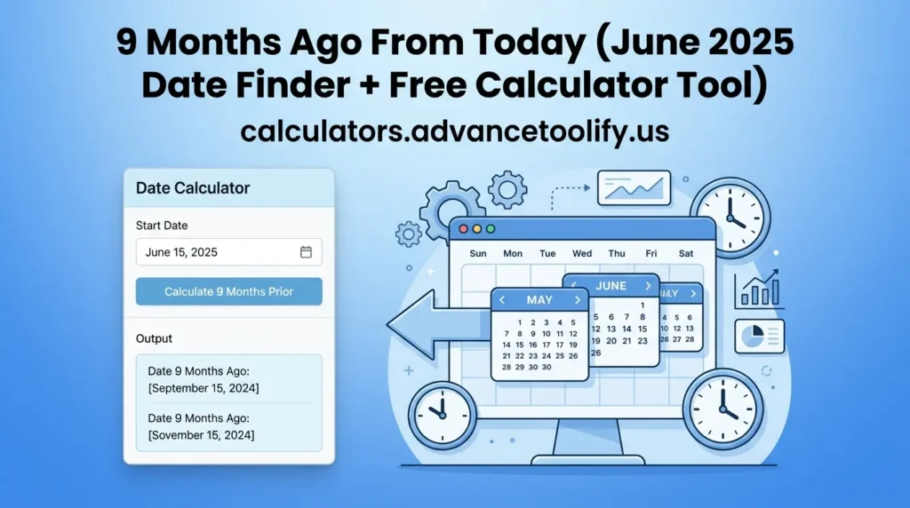 9 Months Ago From Today