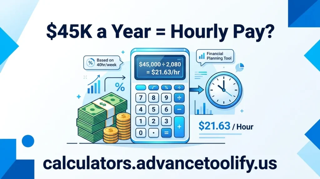 45k a year is how much an hour